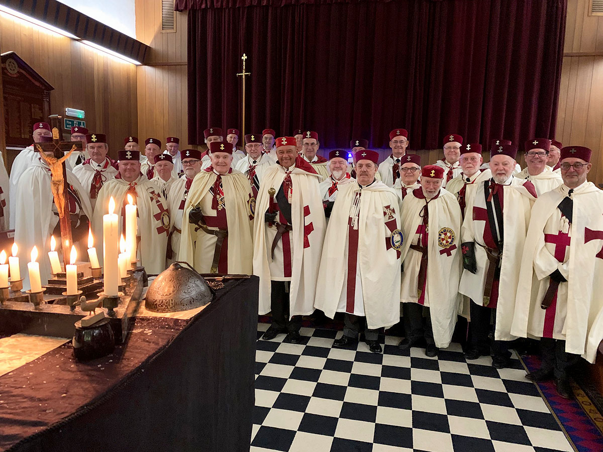 Temple Ewell Preceptory No.325 celebrate 75 years