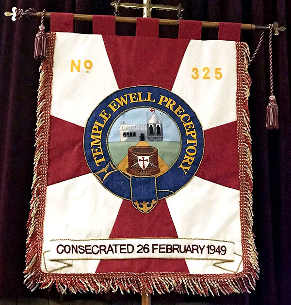 325 Temple Ewell Preceptory Banner