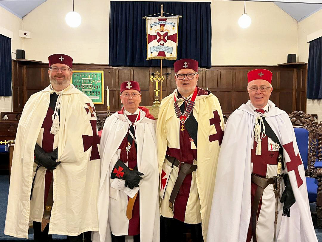 Kt. M.Reeves, E.Kt. R.Gurney, E.Kt. P.Reeves & Kt.K.Hill