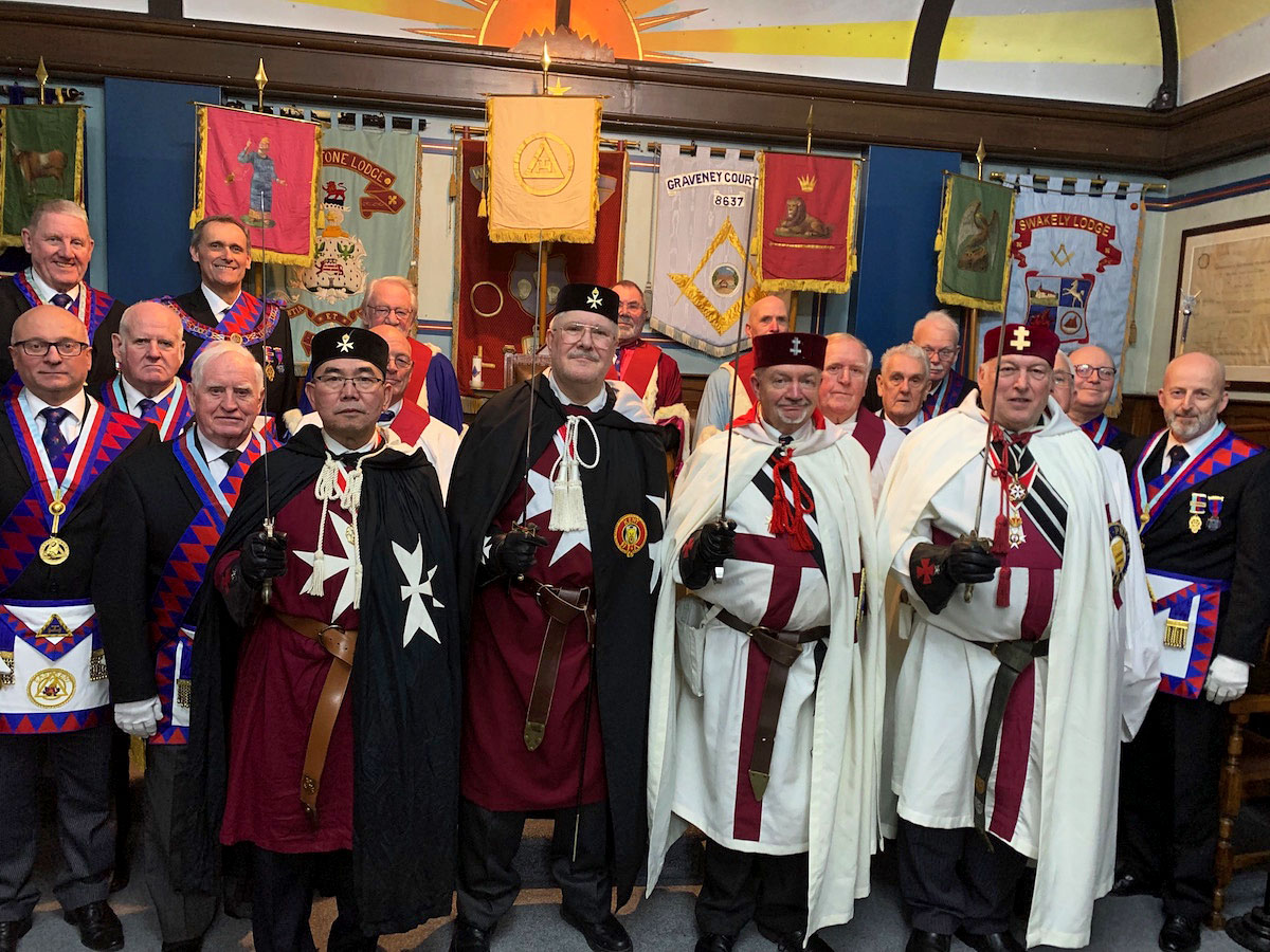 The members of Graystone Chapter No.1915