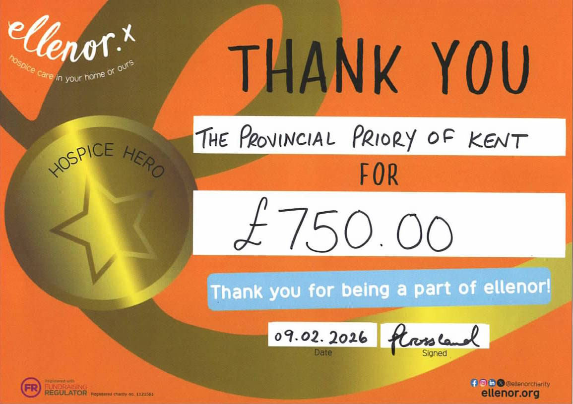 Ellenor donation 2026 certificate