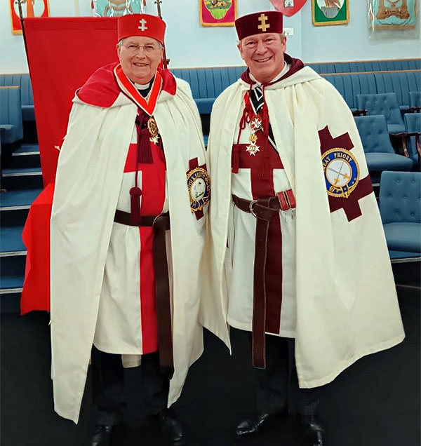 E.Kt. Revd. Anthony H. Stevens & E.Kt. Mark Wright