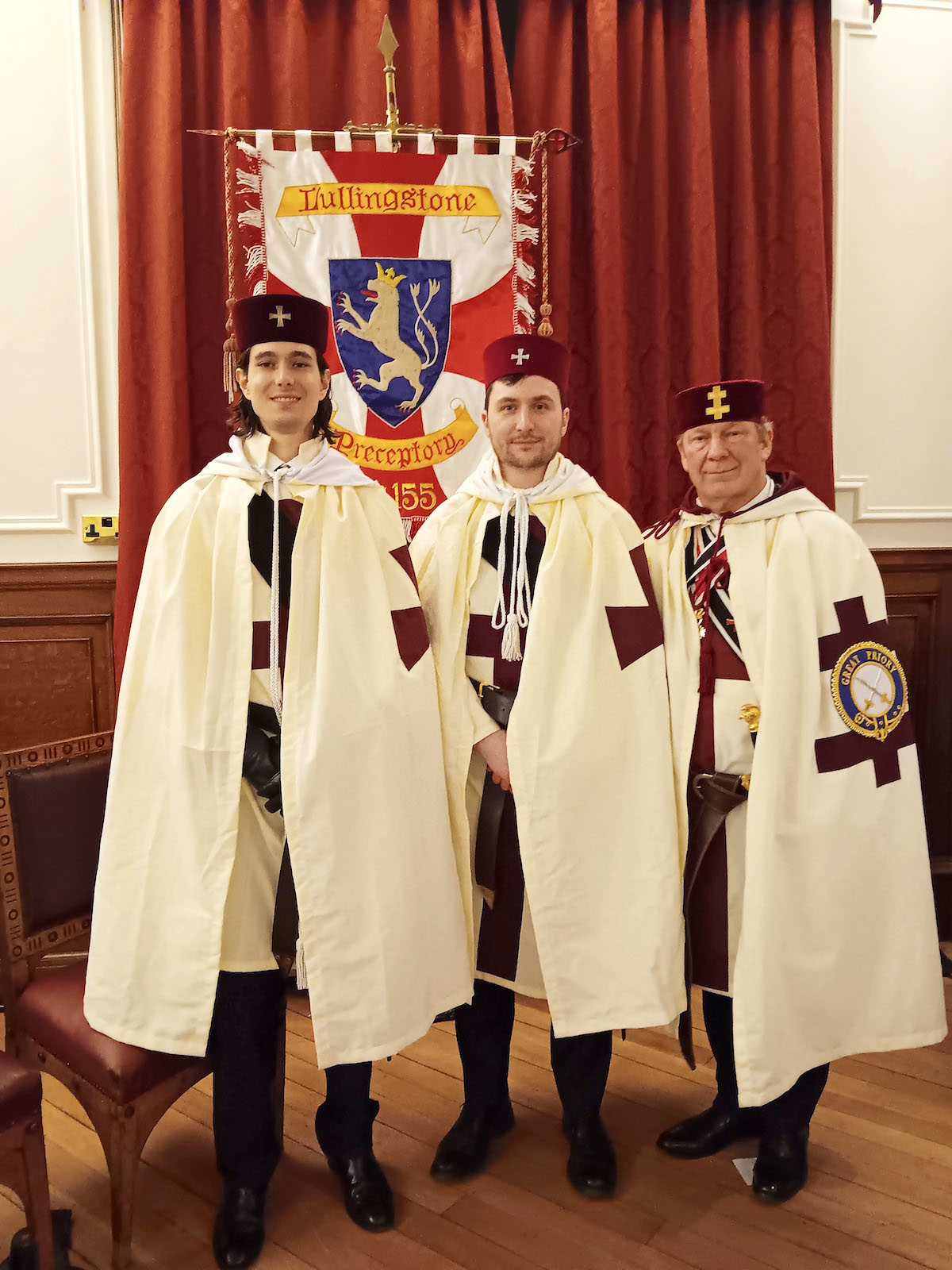Kt. Kaiser Cifuente, Kt. D.A. Ruse & E.Kt. M. Wright