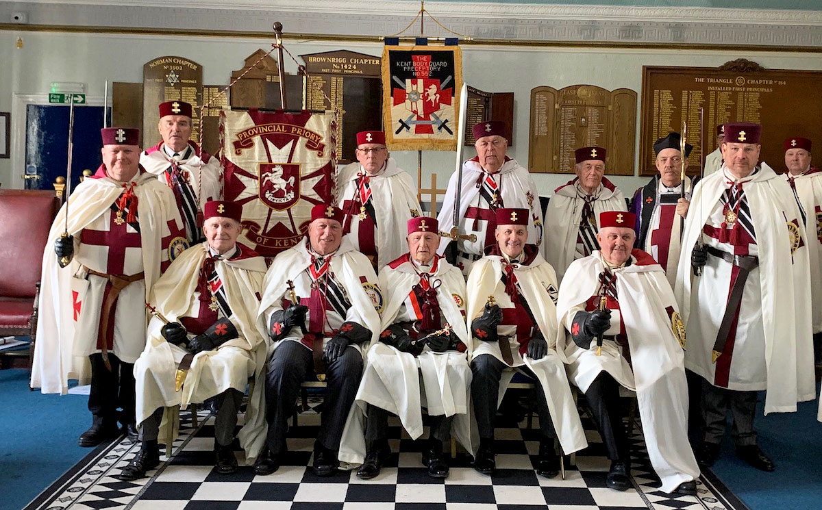 E.Kt. Swinge, V.E.Kt.Dean, R.E.Kt. Jordan, E.Kt. Waddington & V.E.Kt. Tunbridge